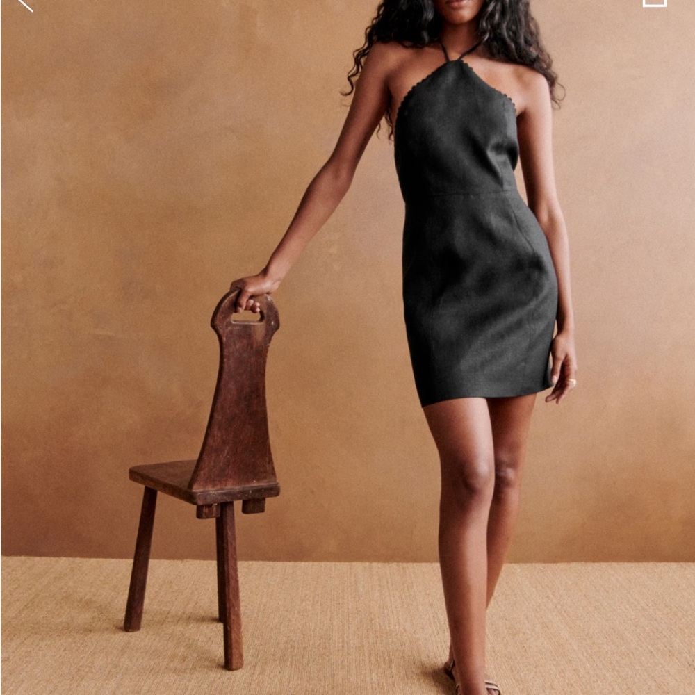 NWOT Sezane Giacomina Black Dress